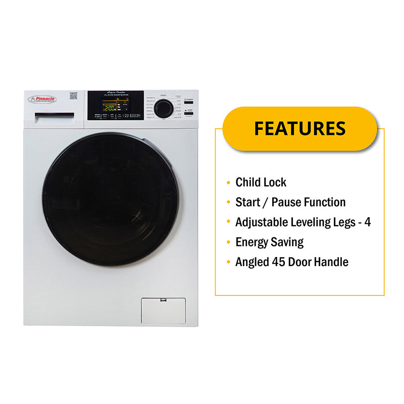Pinnacle | Super Combo Washer-Dryer L | 22-4600LW | 15lb Capacity | White - Image 6