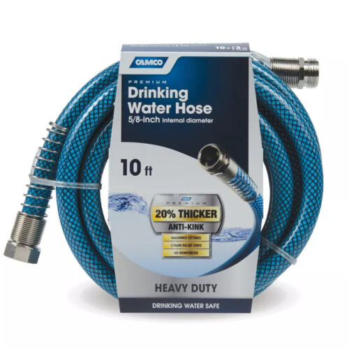 Camco | TastePURE Premium Drinking Water Hose with 2 Springs | 22823 | Fresh Water | 10'