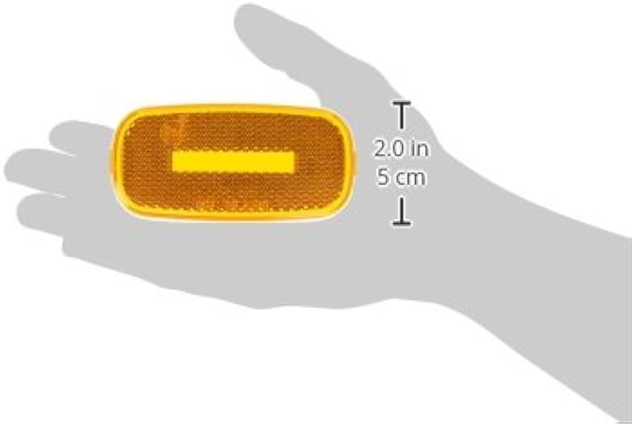 Peterson | Turn Signal-Parking-Side Marker Light Lens | V2549-15A | Amber - Image 2