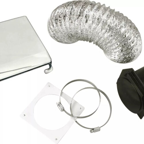 Rumble Products | Washer/Dryer Vent Installation Kit | VID403AC | Chrome