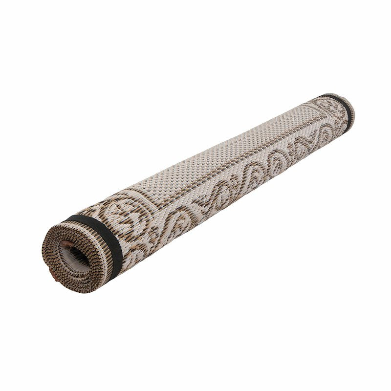 Faulkner | Reversible Vineyard RV Patio Mat | Beige | 49599 | 8' x 16' - Image 4