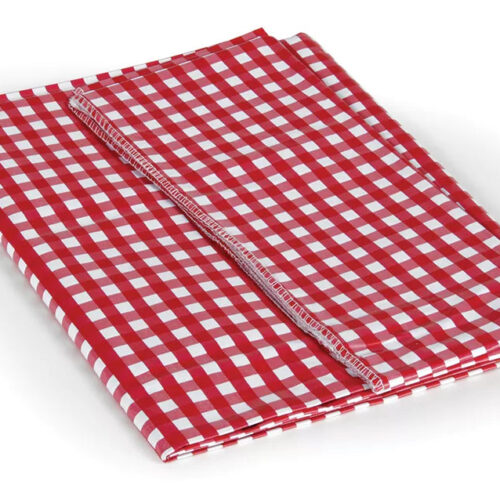Camco | Picnic Tablecloth | 51019 | Red/White | 52" X 84"