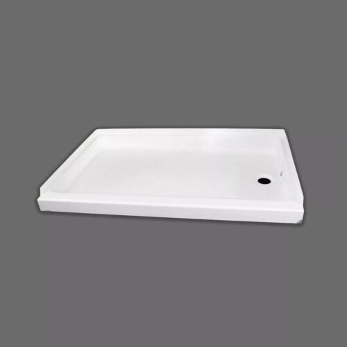 Specialty Recreation | Shower Pan Right Hand Drain | SP2440PR | Parchment | 24" x 40"