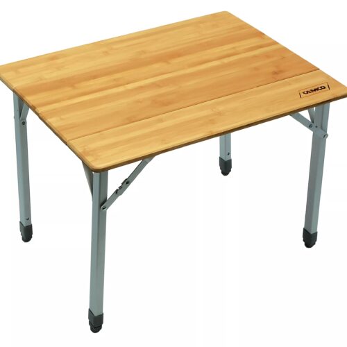 Camco | Compact Bamboo Folding Table w/ Aluminum Legs | 51895