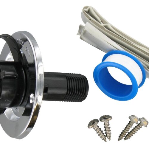 Valterra | City Water Inlet - 2-3/4" - Die Cast Flange - MPT | A01-0165VP | Chrome