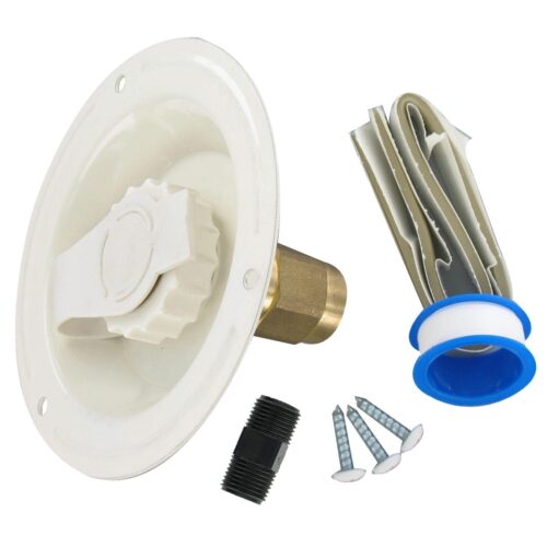 Valterra | City Water Inlet - Recessed Flange - FPT | A01-0177LFVP | Colonial White