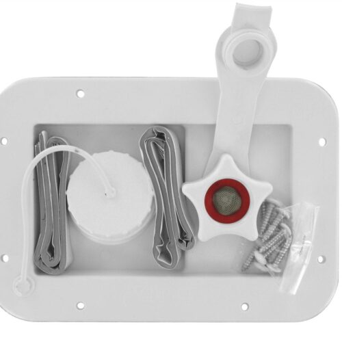 Valterra | Gravity/City Water Inlet Hatch | A01-2001VP | Metal | White