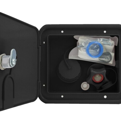 Valterra | Gravity/City Water Inlet Hatch | A01-2000BKVP | Brass | Black