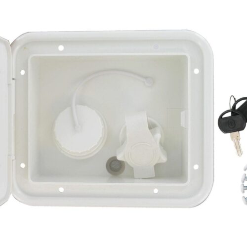 Valterra | Gravity/City Water Inlet Hatch | A01-2004VP | Plastic | White