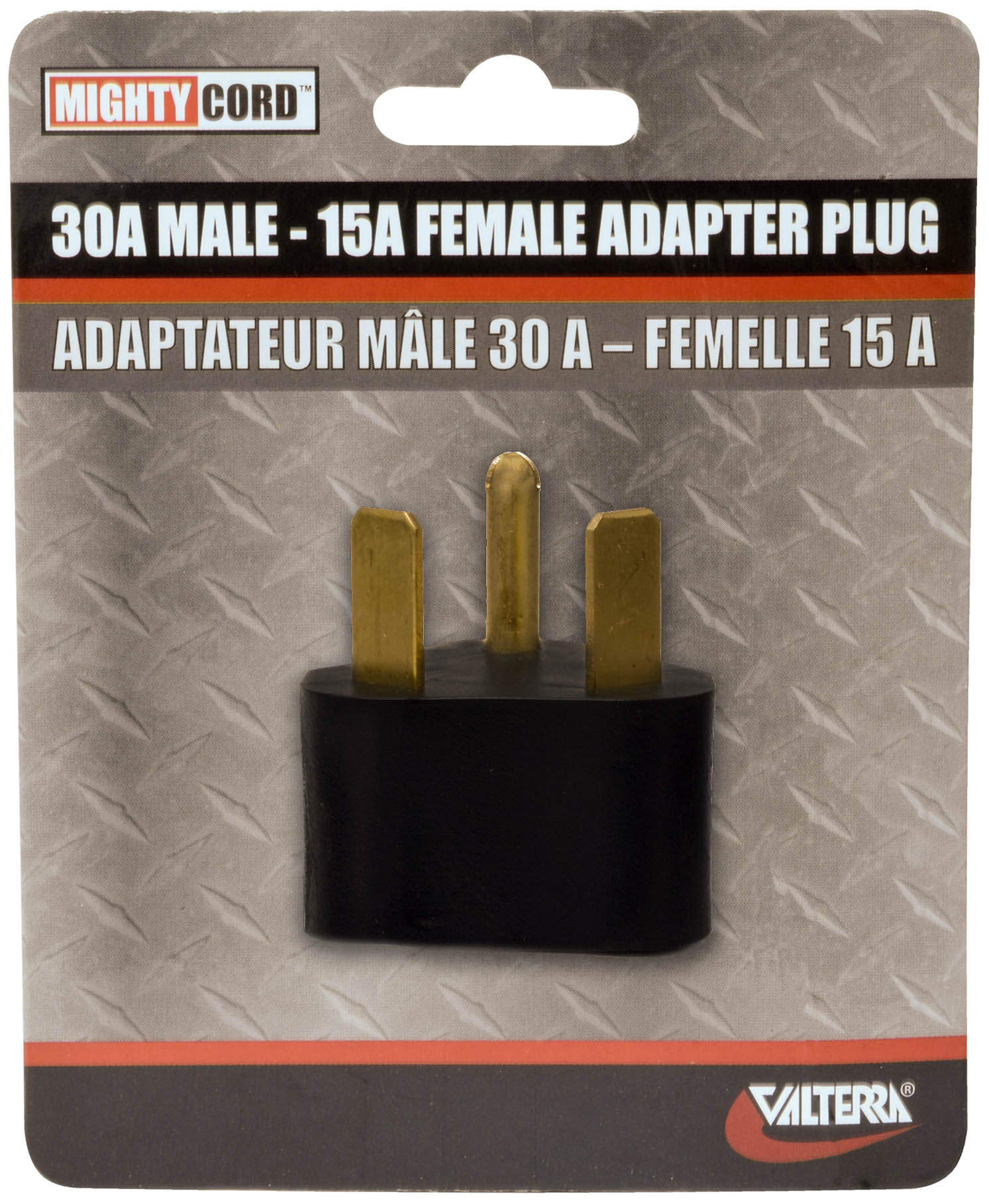 Valterra | RV Power Cord Adapter 30A Male to 15A Female Adapter Plug | A10-3015A - Image 2