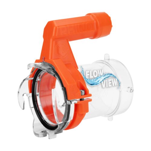 Camco | Rhino Sewer Extender Pro | 39570 | Integrated Flashlight | Torque Handle | 5" Extended