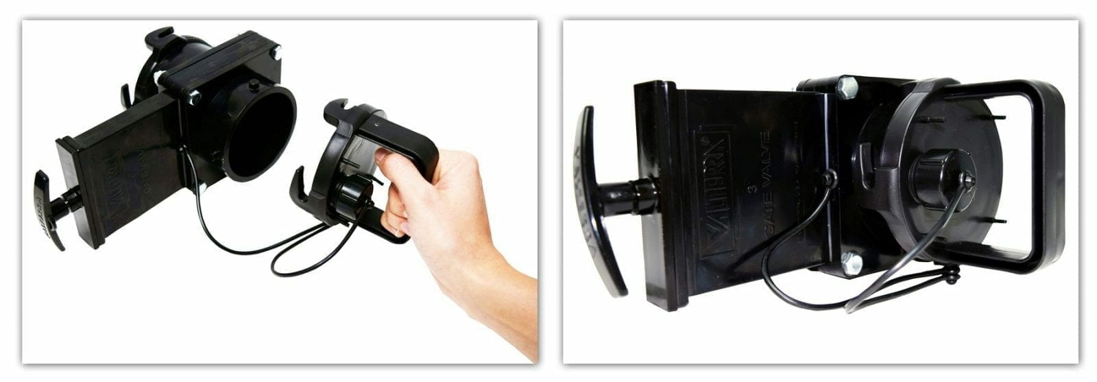 Valterra | RV Sewer Hose Terminantion Cap | F02-3106BK | 3" | with Hose Connection | with Handle | Black - Image 3