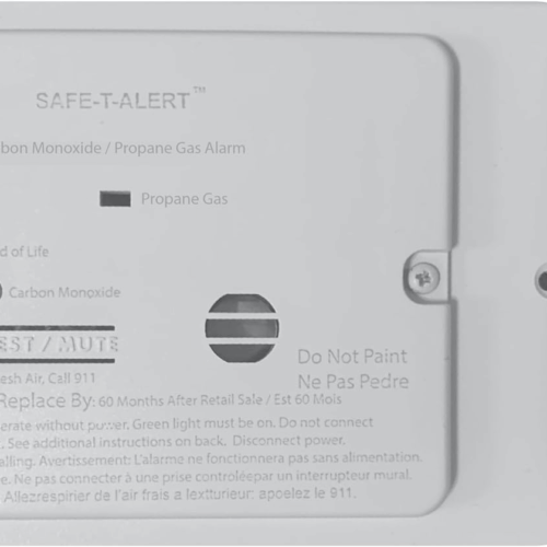 MTI Industries | Professional LP/CO Alarm with Relay | 25-742-R-WT-TR-KIT | Flush Mount | Trim Ring | White