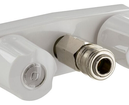 Valterra | Replacement RV Shower Valve For D&W Spray Away | PF213248 | White | 4" With Quick Connect