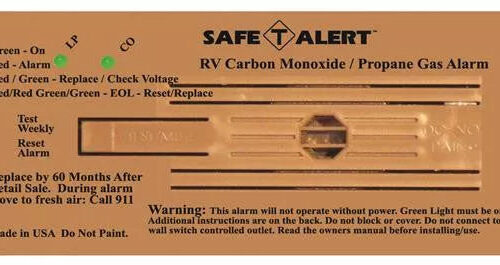 MTI Industries | Dual LP/CO Alarm | Flush Mount | 35-742-BR | Brown