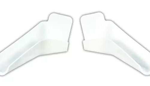 JR Products | RV Rain Gutter Spout | 655-PW-A | White