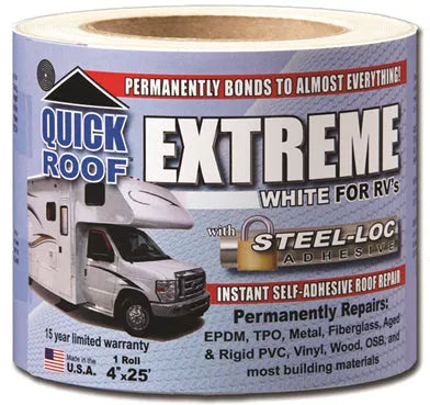 CoFair | Quick Roof Extreme Repair Tape | UBE425 | 4" x 25' Roll | White
