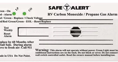 MTI Industries | Dual LP/CO Alarm | Flush Mount | 35-742-WT | White