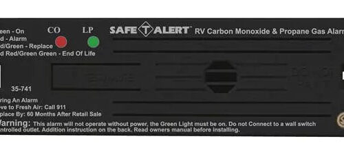 MTI Industries | Dual LP/CO Alarm | Surface Mount | 35-741-BL | Black