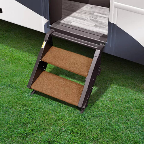 Prestofit | Step Rugs 17.5" | 2 Piece Set | 2-0501 | Buckskin Brown | Fits STP-201
