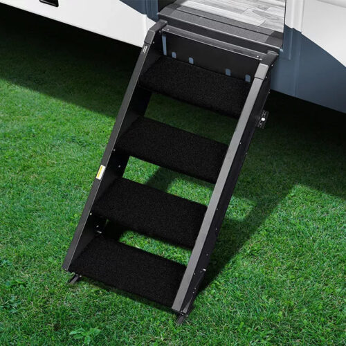 Prestofit | Step Rugs 23.5" | 4 Piece Set | 2-0536 | Obsidian Black | Fits MORryde 2nd Generation StepAbove 4 Step