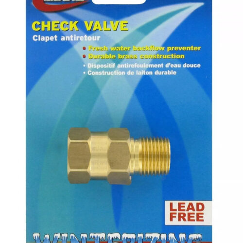 Valterra | Water Heater Check Valve 1/2″ Brass MPT x FPT | P23402LFVP