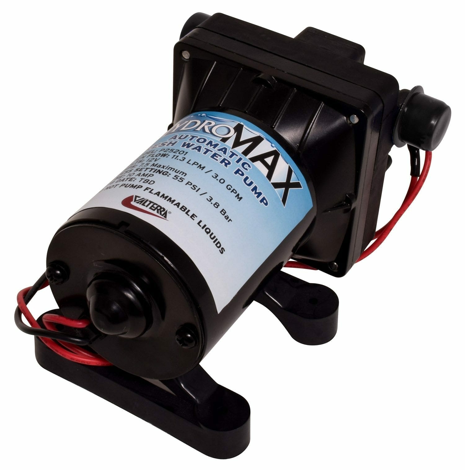 Valterra | Hydromax 12V RV Fresh Water Pump | P25201 | 12V | 3.0 GPM - Image 2