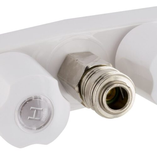 Valterra | Replacement RV Shower Valve For D&W Spray Away | PF213246 | White | 3 3/8" With Quick Connect