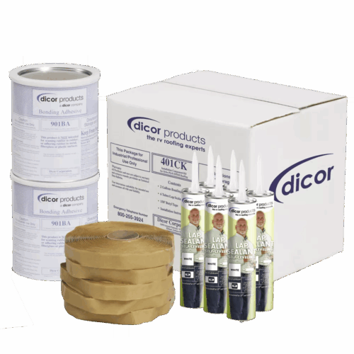 Dicor | Installation Kit for EPDM and TPO Roofing | 401-CK | White