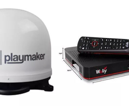 Winegard | DISH Playmaker HD RV Portable Satellite TV Antenna | PL-7000R | with WALLY Receiver