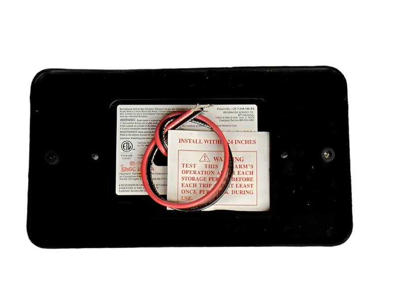 MTI Industries | Dual LP/CO Alarm 85 Series | 85-741-BL-TR | With Trim Ring | Black - Image 2