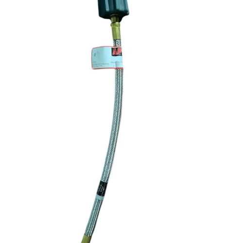 AP Products | LP Gas Pigtail RV Propane Stainless Steel Hose - Acme to Inverted Flare | MER425SS-15 | 15"