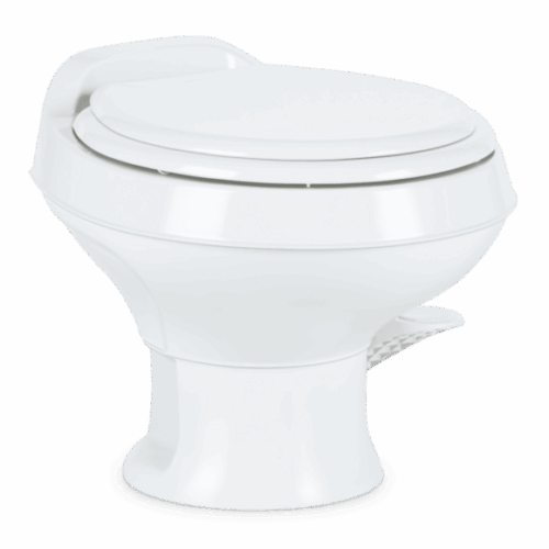 Dometic | 301 Short RV Toilet | 302301671 | White | Plastic