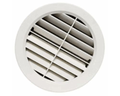 Valterra | 5" Adjustable AC Ceiling Register | A10-3361VP | Round | Light Beige