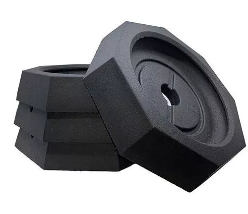 SnapPad | Grand Octagon 4-Pack Two 10" & Two 12" Round Jack Pads | EQ812SP4