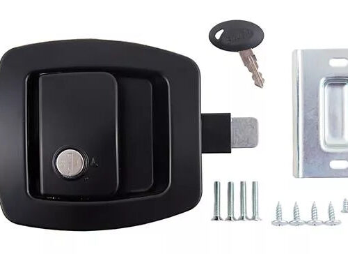 AP Products | Bauer Slam Baggage Door Lock | 013-671 | Black